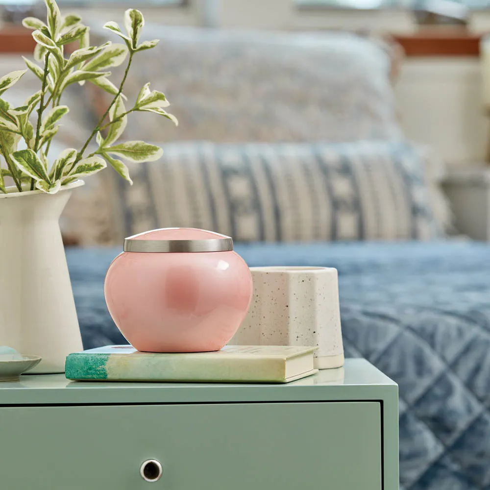 Odyssey Pink Pet Urn in Medium