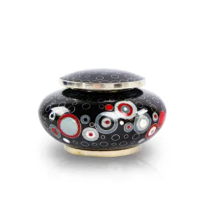 Opulence Onyx Geometric Cloisonne Keepsake Urn