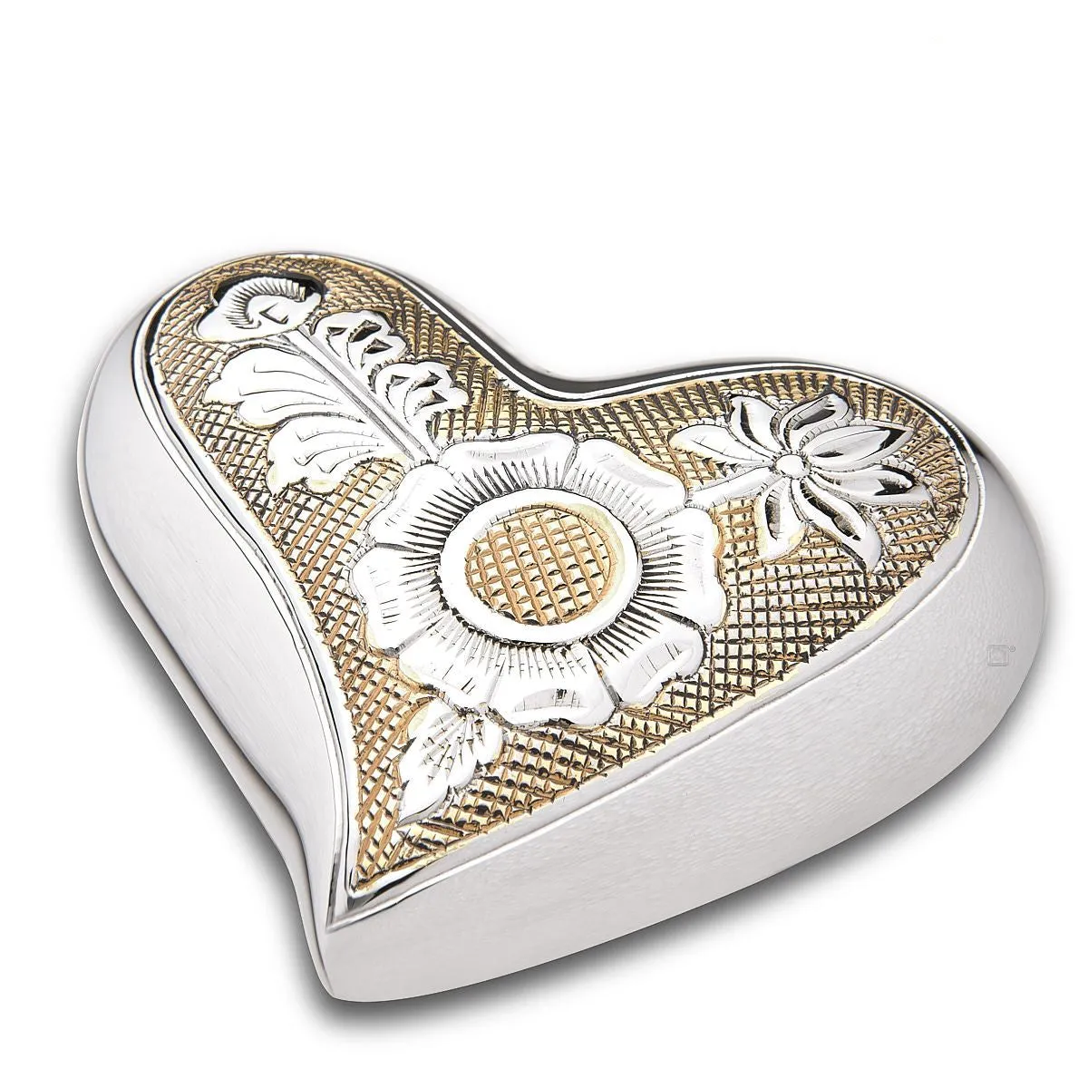 Ornate Floral Brass Cremation Urn