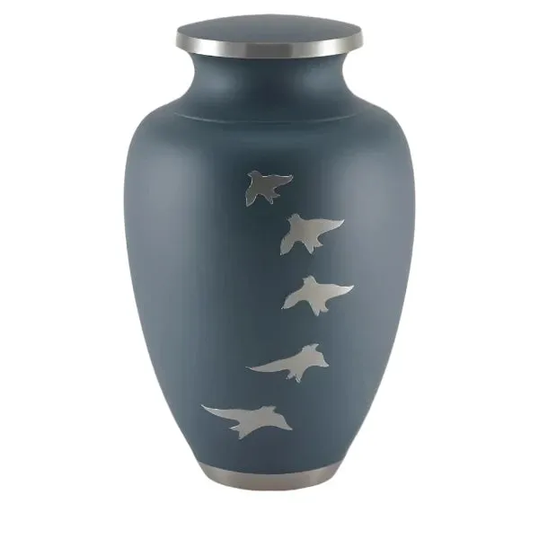 Oversize Extra Large Cremation Urn | XL  Aria Ascending Doves | Designed for a large person up to 320#