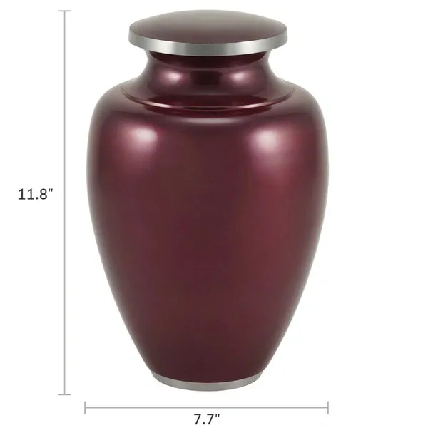 Oversize Extra Large Cremation Urn | XL Camden Garnet | Designed for a large person up to 300#