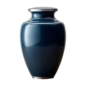 Oversize Extra Large Cremation Urn | XL Camden Navy | Designed for a large person up to 300#
