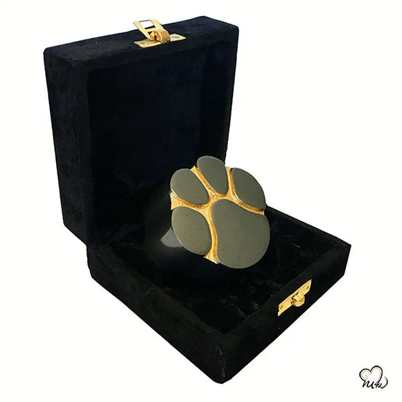 Paw Print Custom Pet Urn - Slate