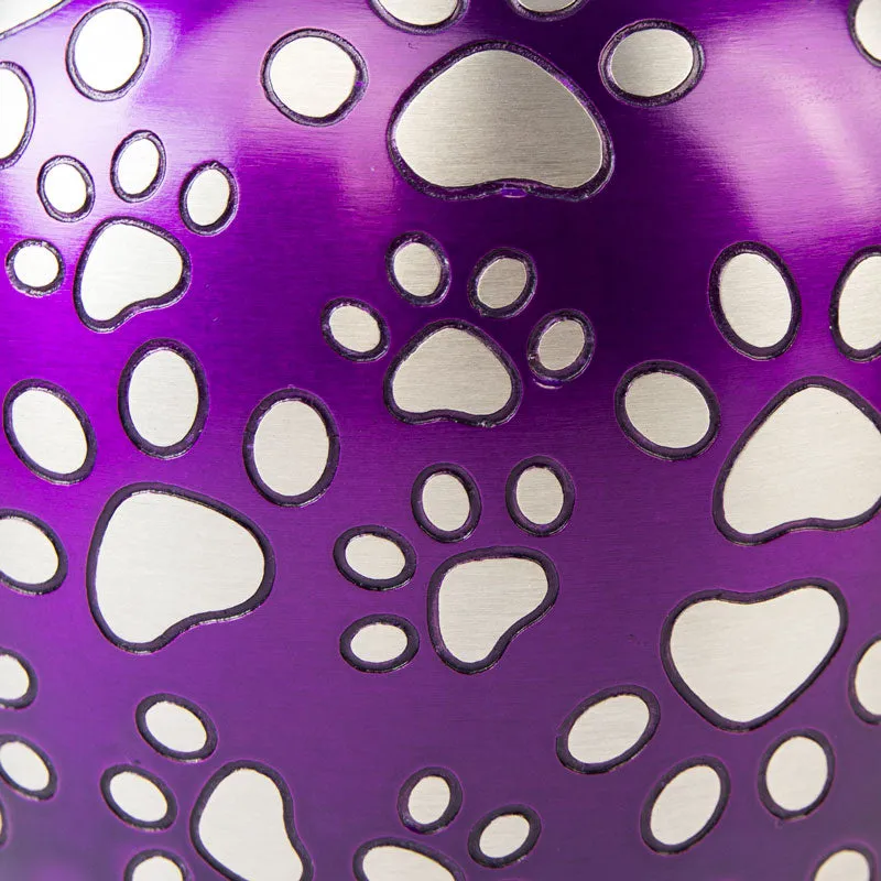 Paws of Love Pet Urn in Purple