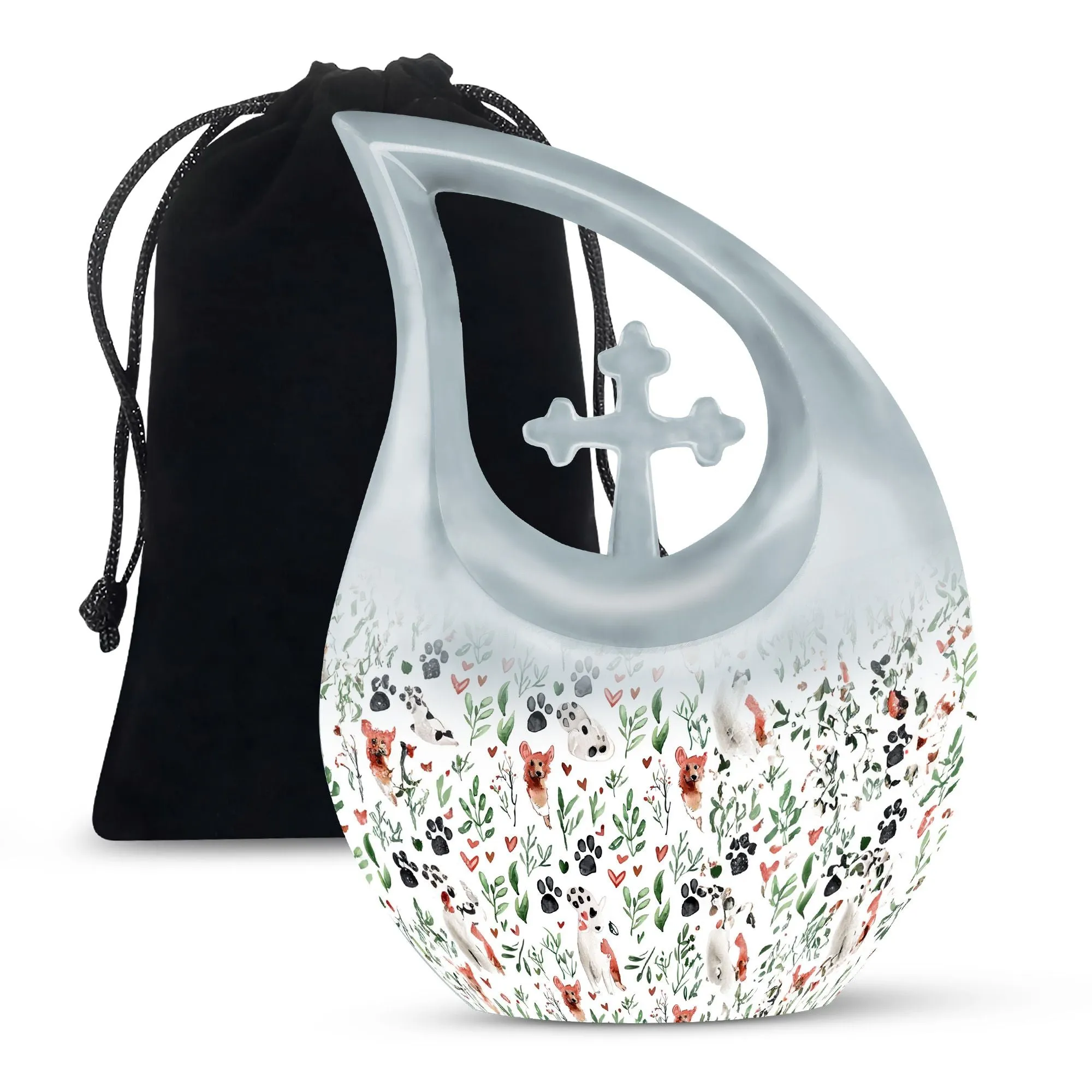 Paws Urn:  Memorial Cremation Urn For Ashes