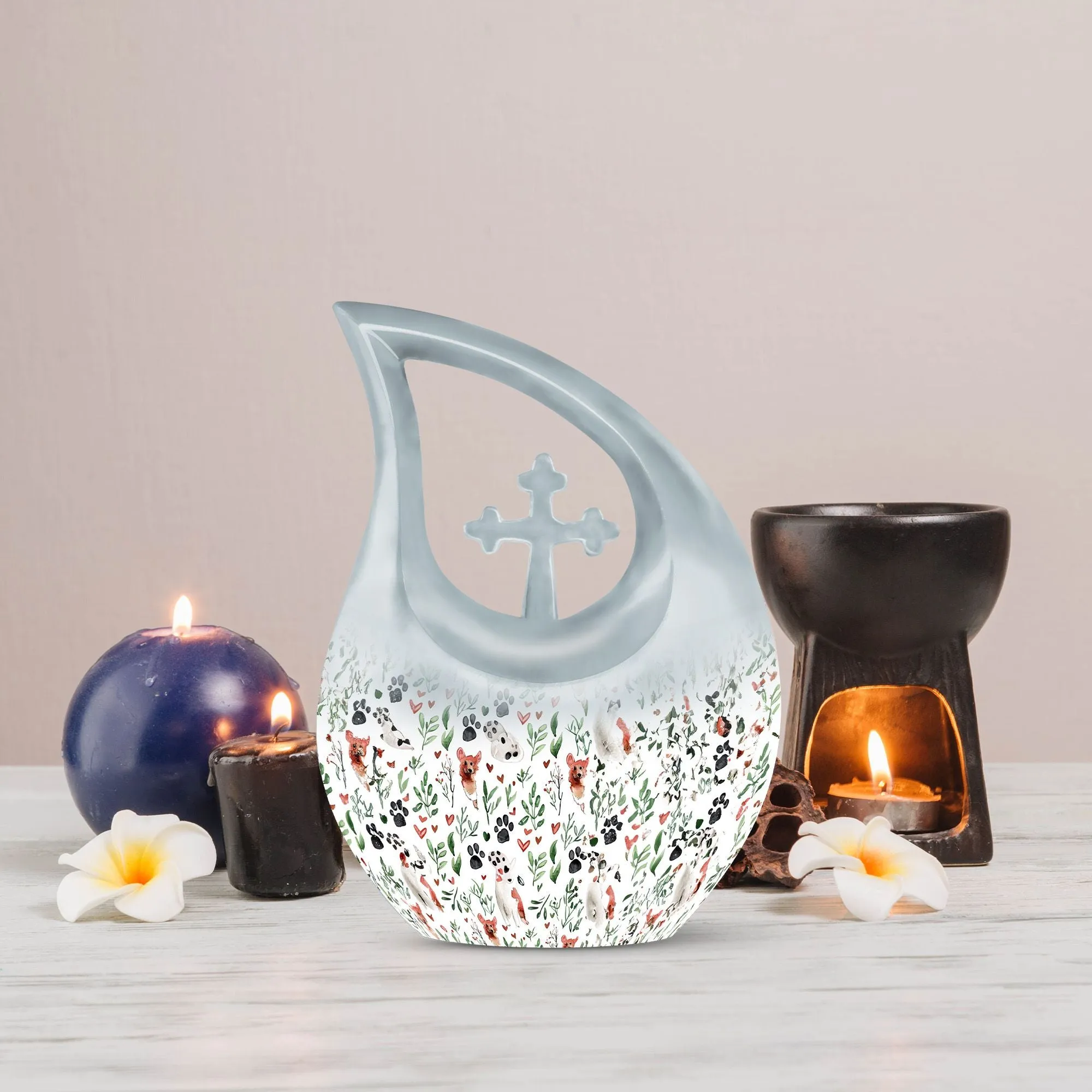 Paws Urn:  Memorial Cremation Urn For Ashes