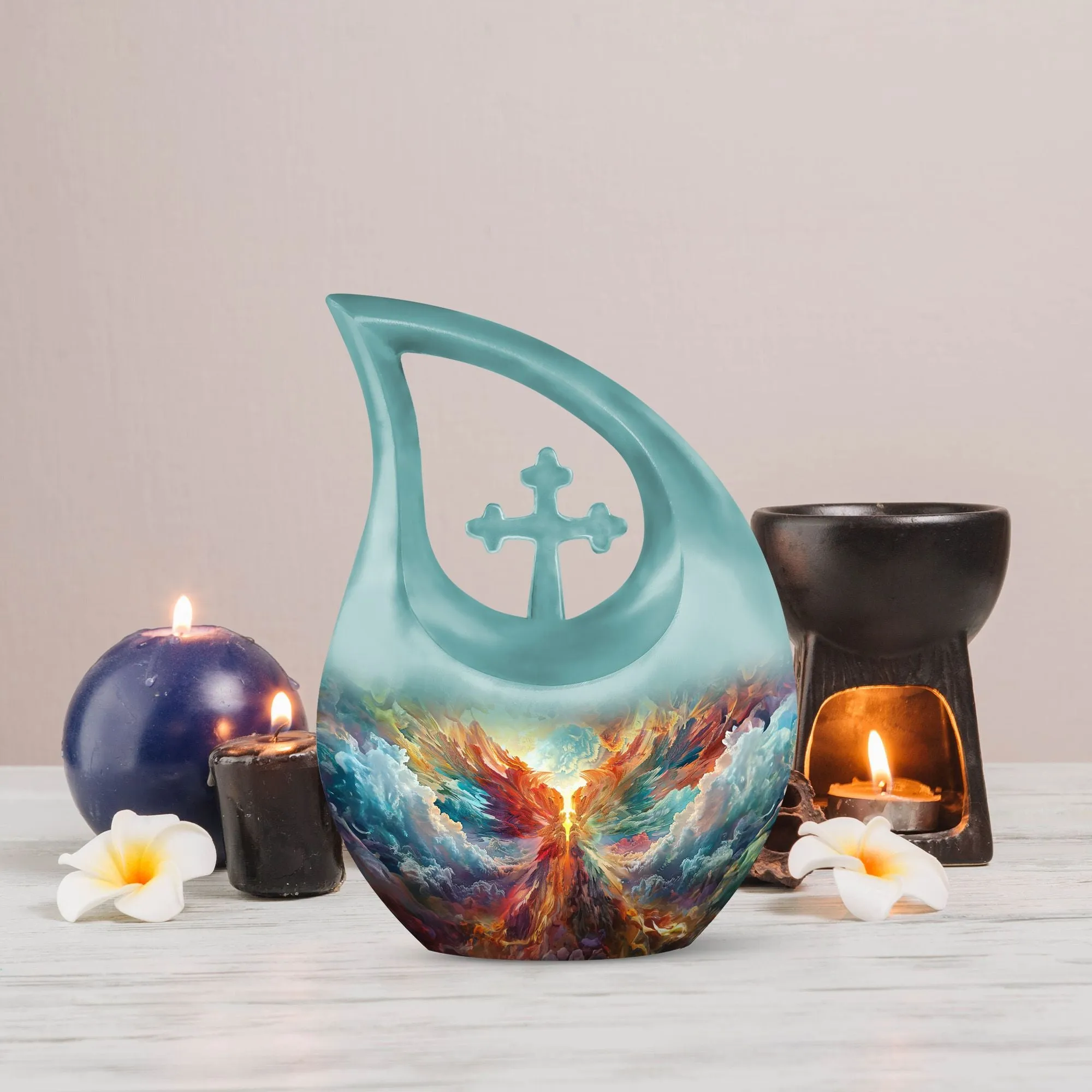 Phoenix Nebula Awakening Memorial Urn to Honor the Departed