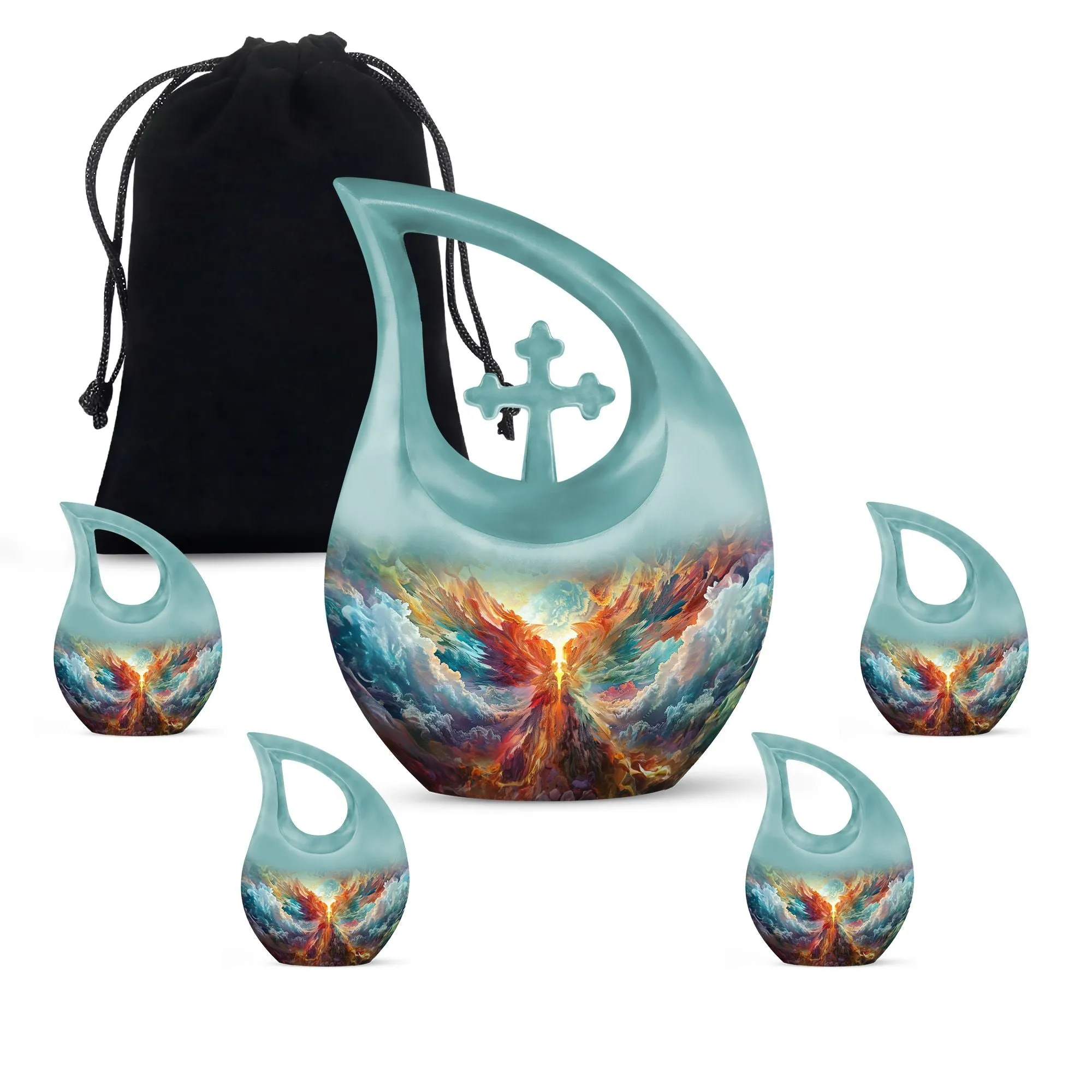 Phoenix Nebula Awakening Memorial Urn to Honor the Departed