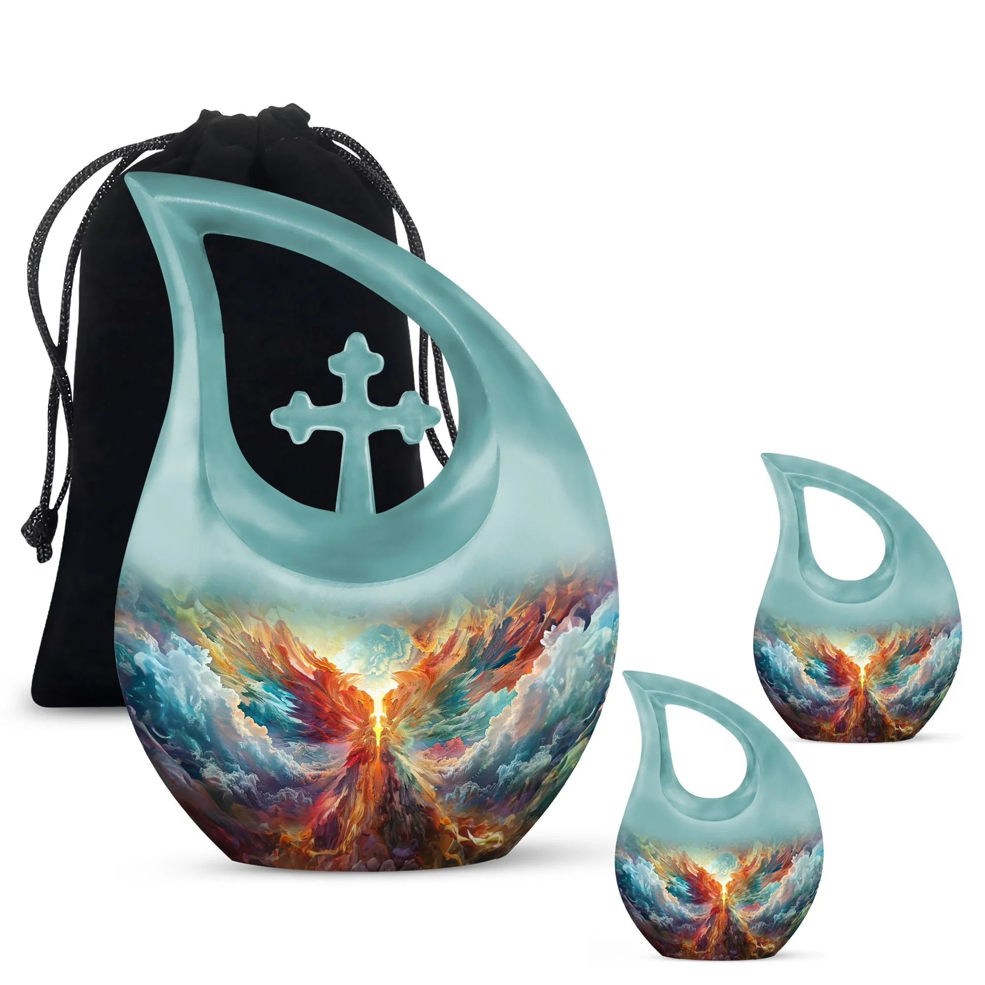 Phoenix Nebula Awakening Memorial Urn to Honor the Departed