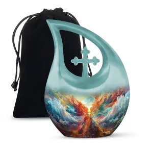 Phoenix Nebula Awakening Memorial Urn to Honor the Departed