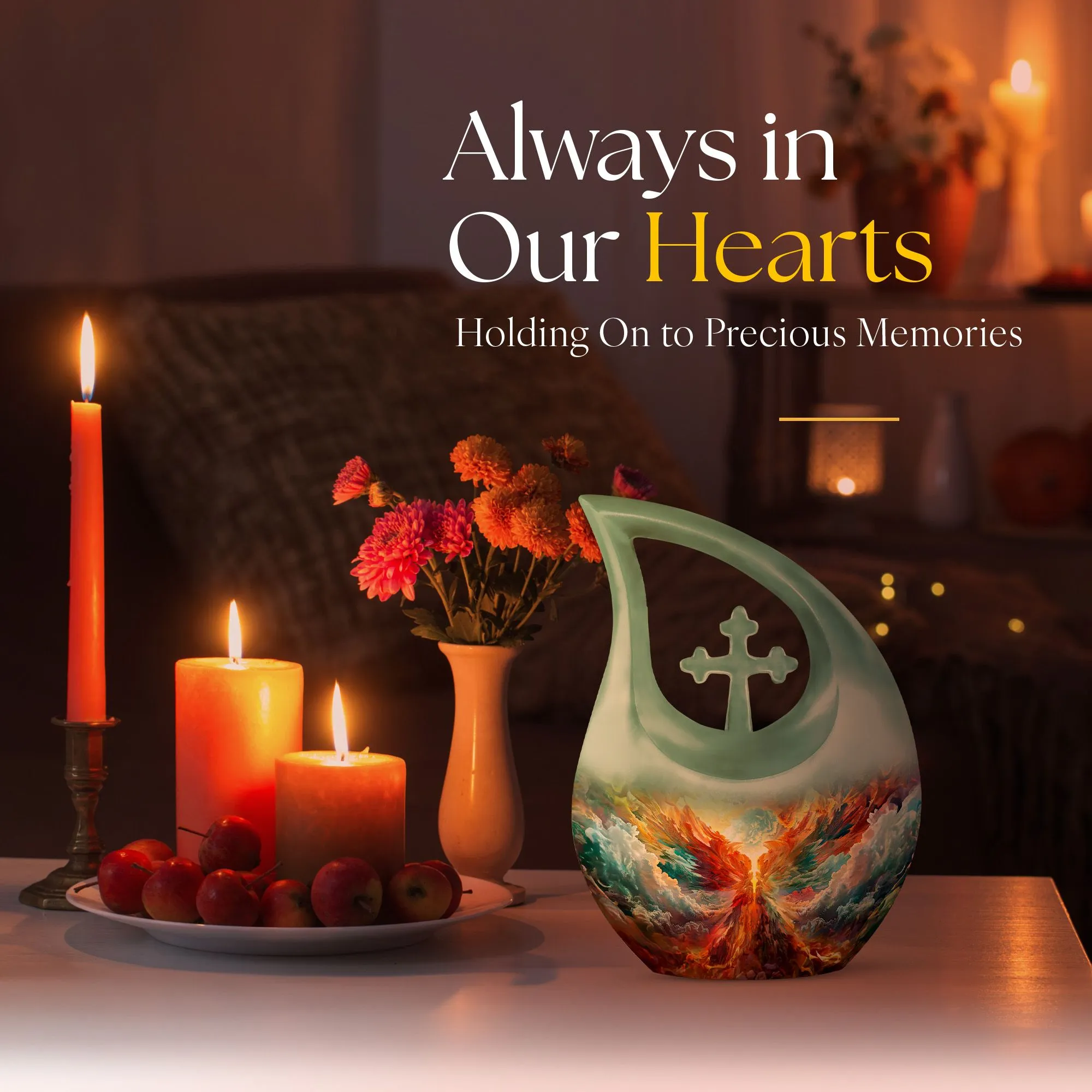 Phoenix Nebula Awakening Memorial Urn to Honor the Departed