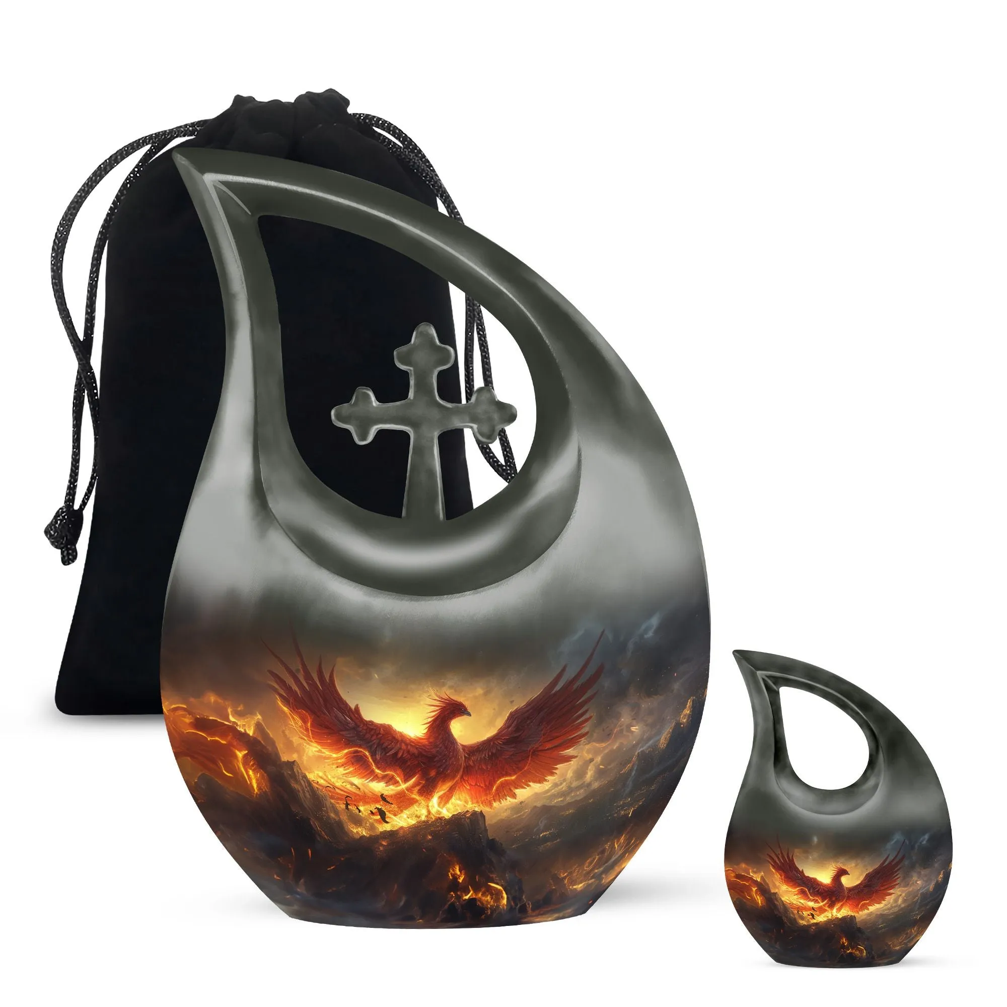 Phoenix Urn - Small, Endearing Keepsake Memorial Urn