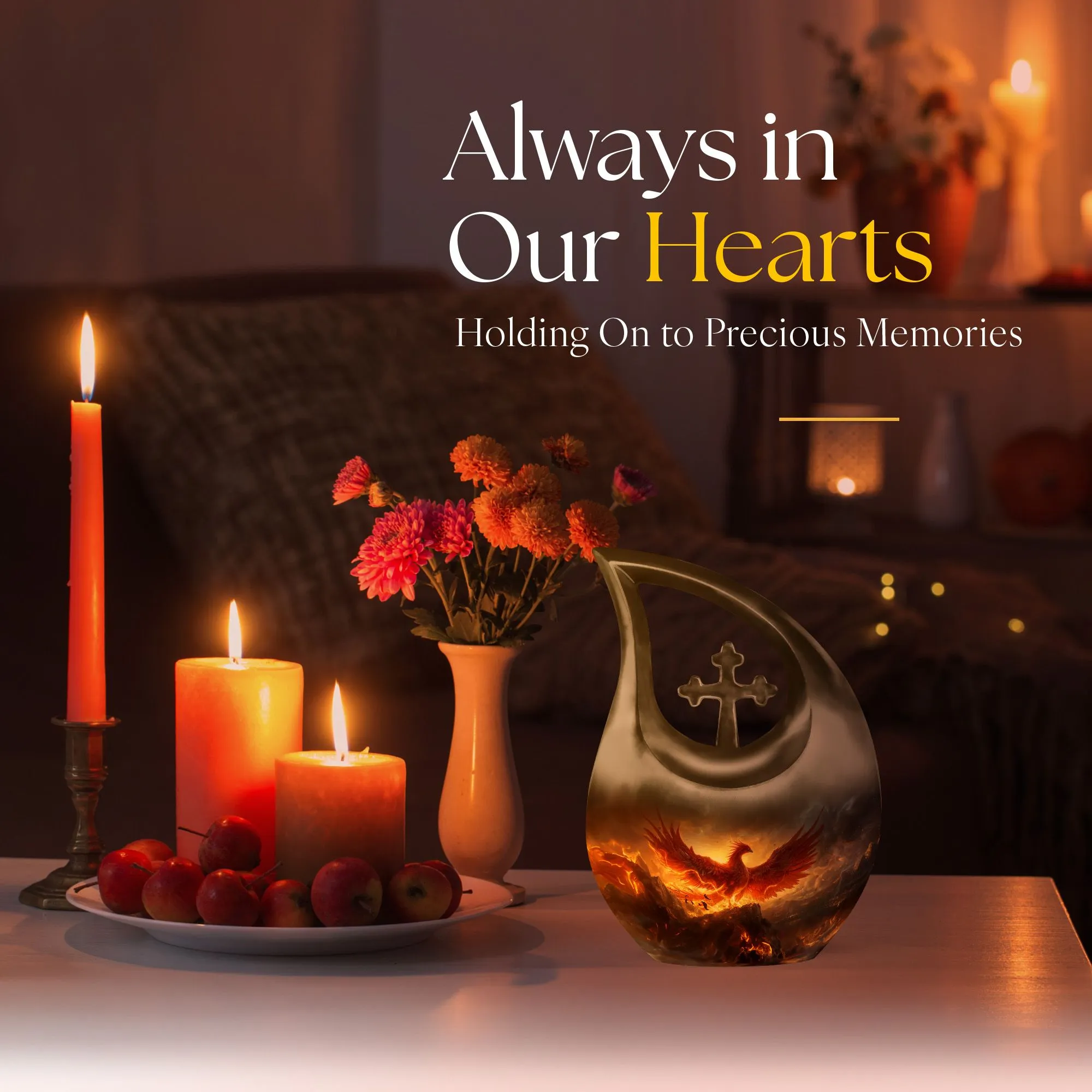 Phoenix Urn - Small, Endearing Keepsake Memorial Urn