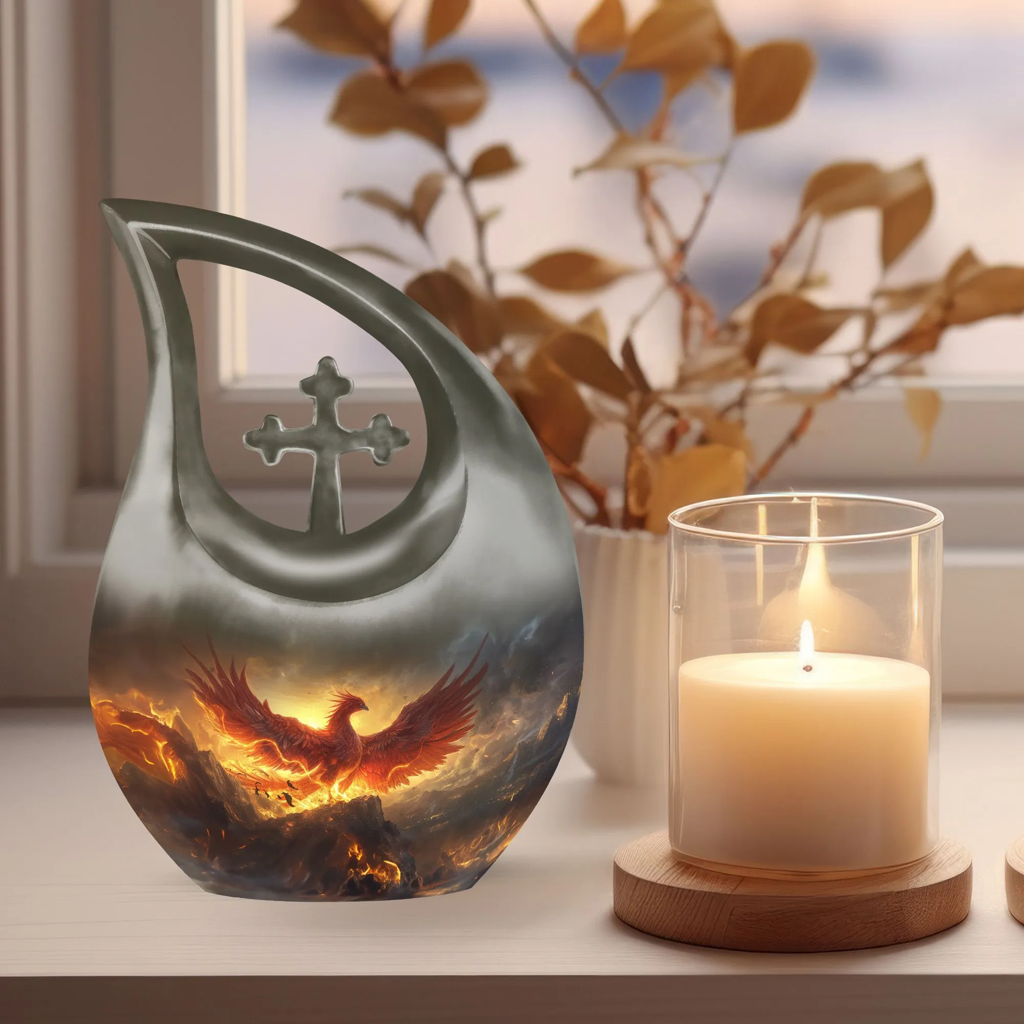Phoenix Urn - Small, Endearing Keepsake Memorial Urn