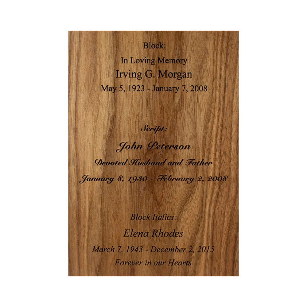 Photo Display Cremation Urn in Rosewood