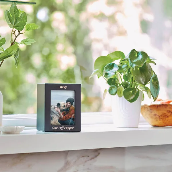 Photo Urn for Pet Ashes - Black