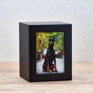Photo Urn for Pet Ashes - Black