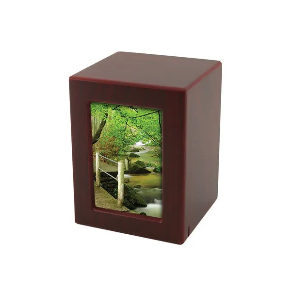 Photo Urn for Pet Ashes - Cherry