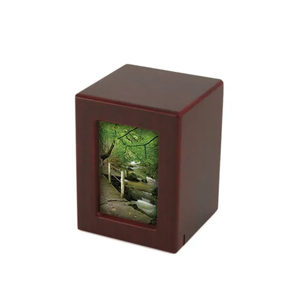 Photo Urn for Pet Ashes - Cherry