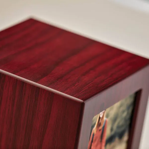Photo Urn for Pet Ashes - Cherry