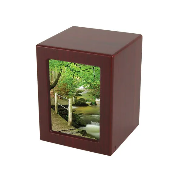 Photo Urn for Pet Ashes - Cherry