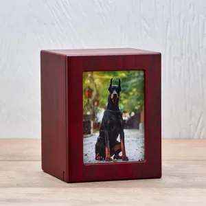 Photo Urn for Pet Ashes - Cherry