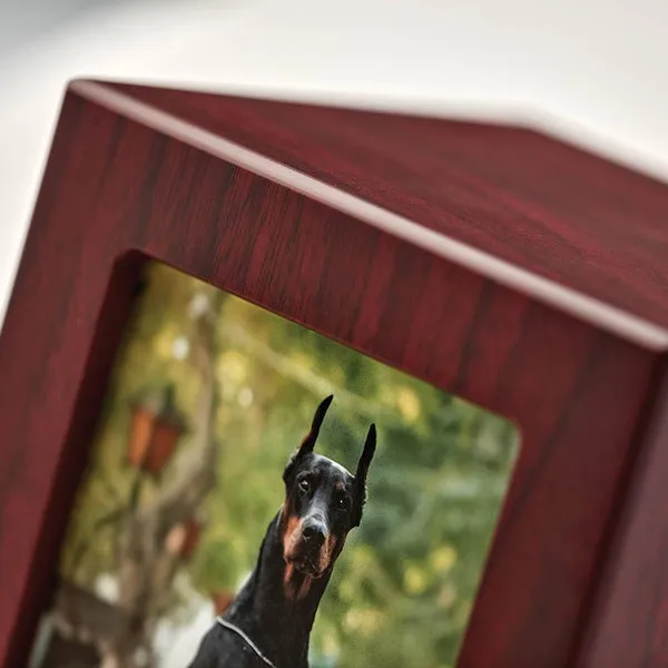 Photo Urn for Pet Ashes - Cherry