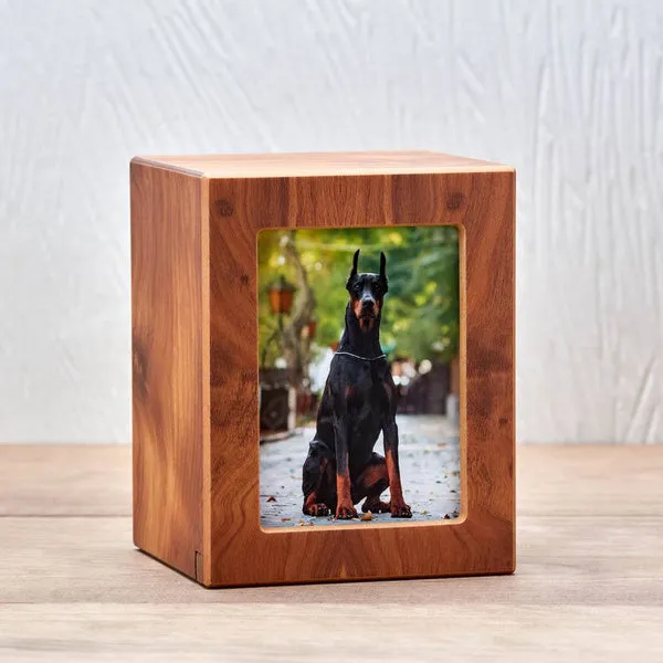 Photo Urn for Pet Ashes - Natural