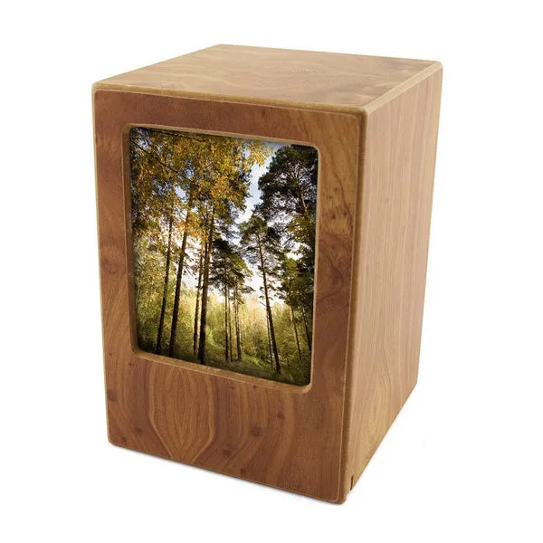 Photo Urn for Pet Ashes - Natural