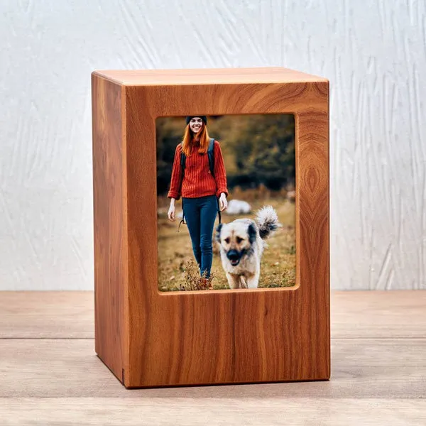 Photo Urn for Pet Ashes - Natural