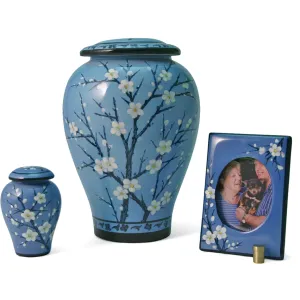 Plum Blossom Ceramic, Cremation Urn