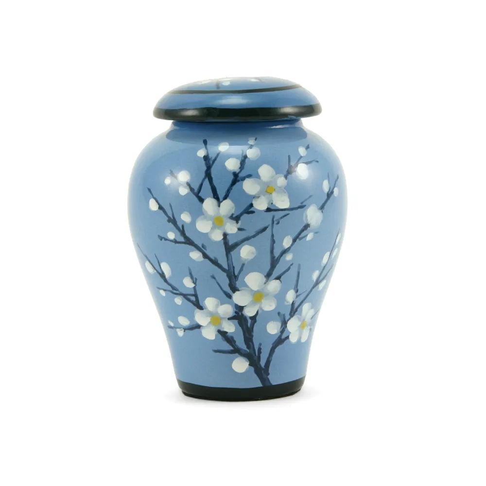 Plum Blossom Ceramic, Cremation Urn