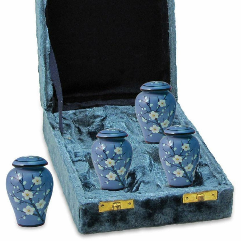 Plum Blossom Ceramic, Cremation Urn