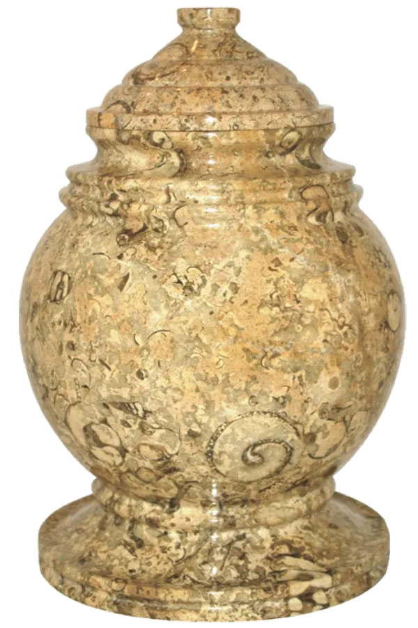 Princess Marble Urn - Fossil Stone