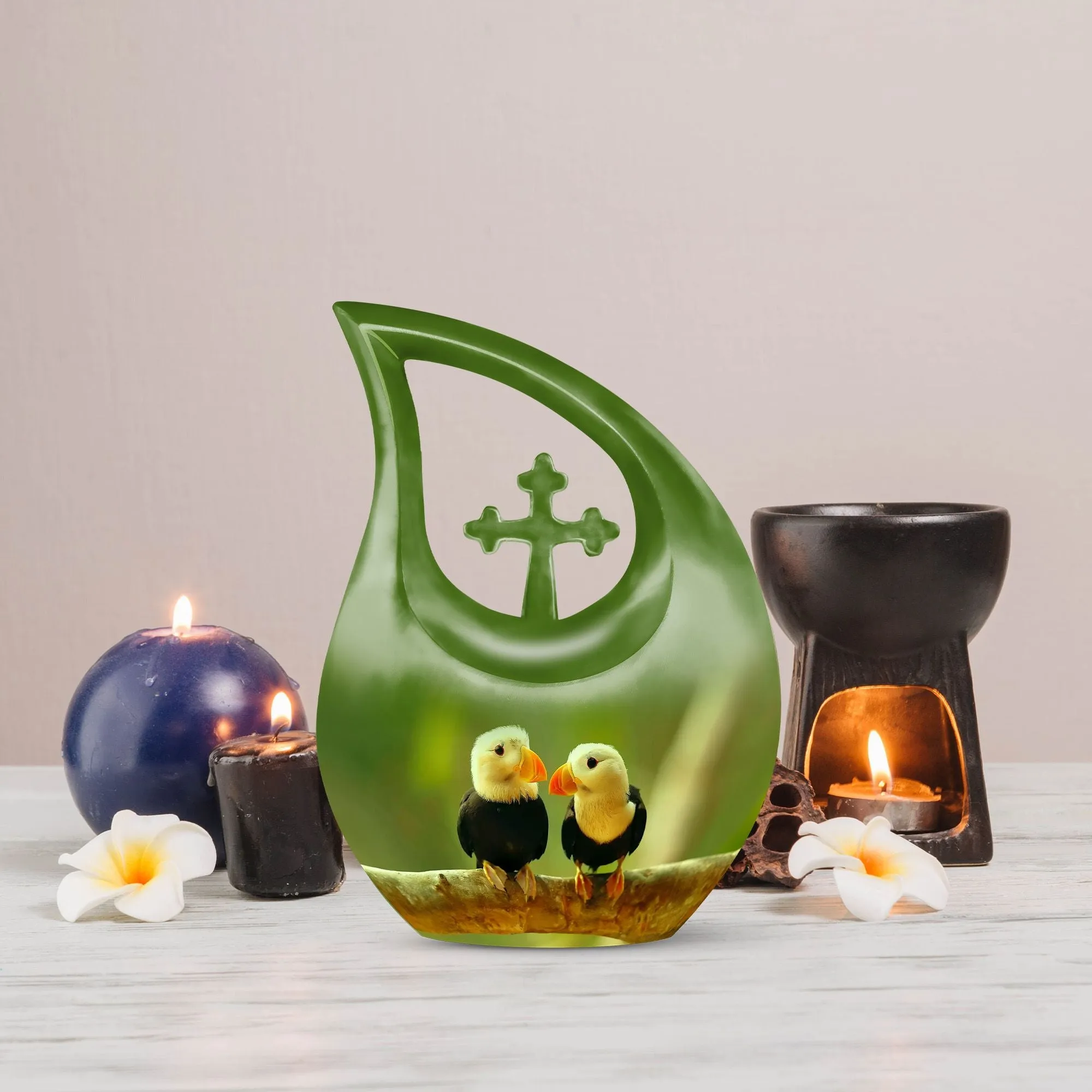 Puffin Bird -Keepsake Cremation Urn For Human Ashes