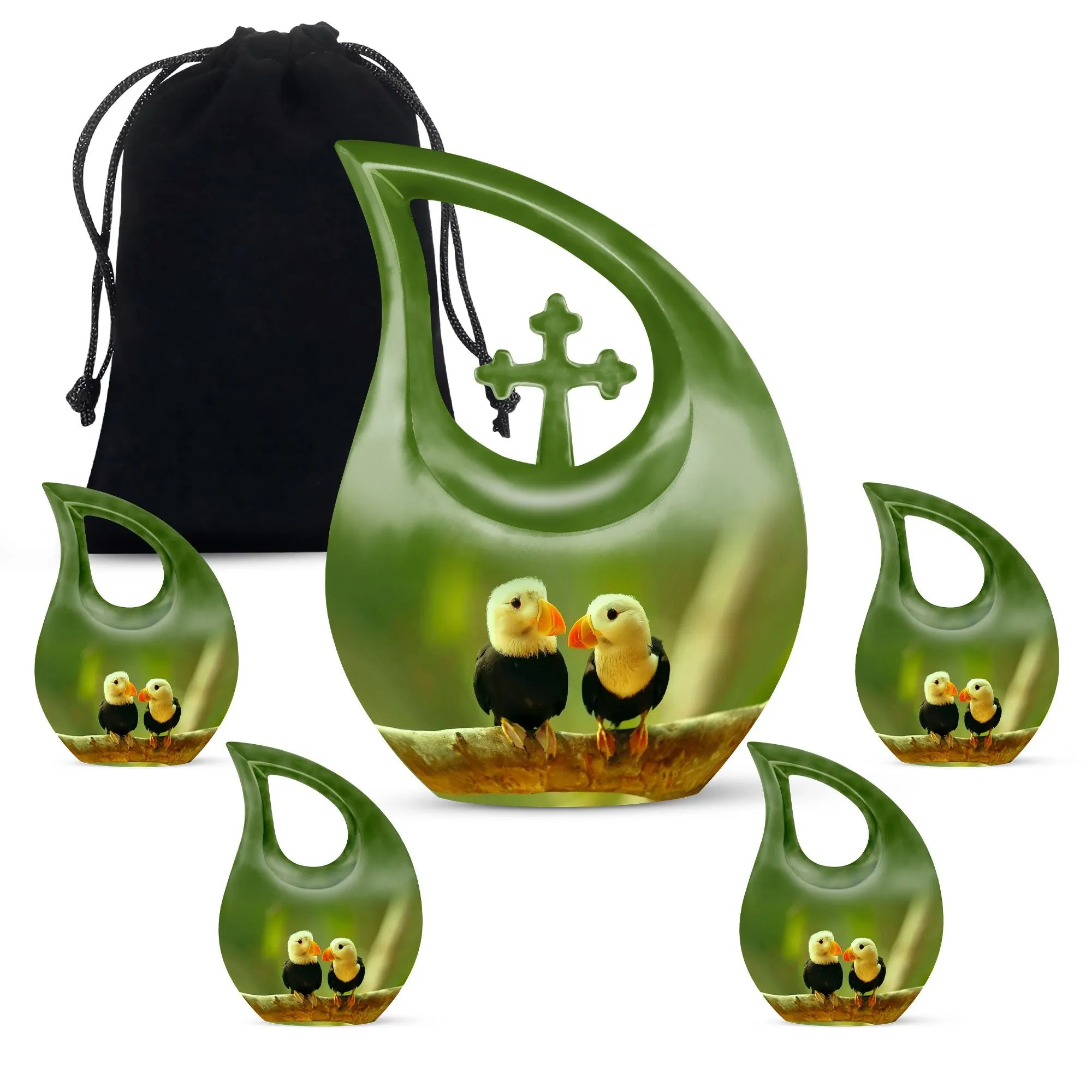 Puffin Bird -Keepsake Cremation Urn For Human Ashes