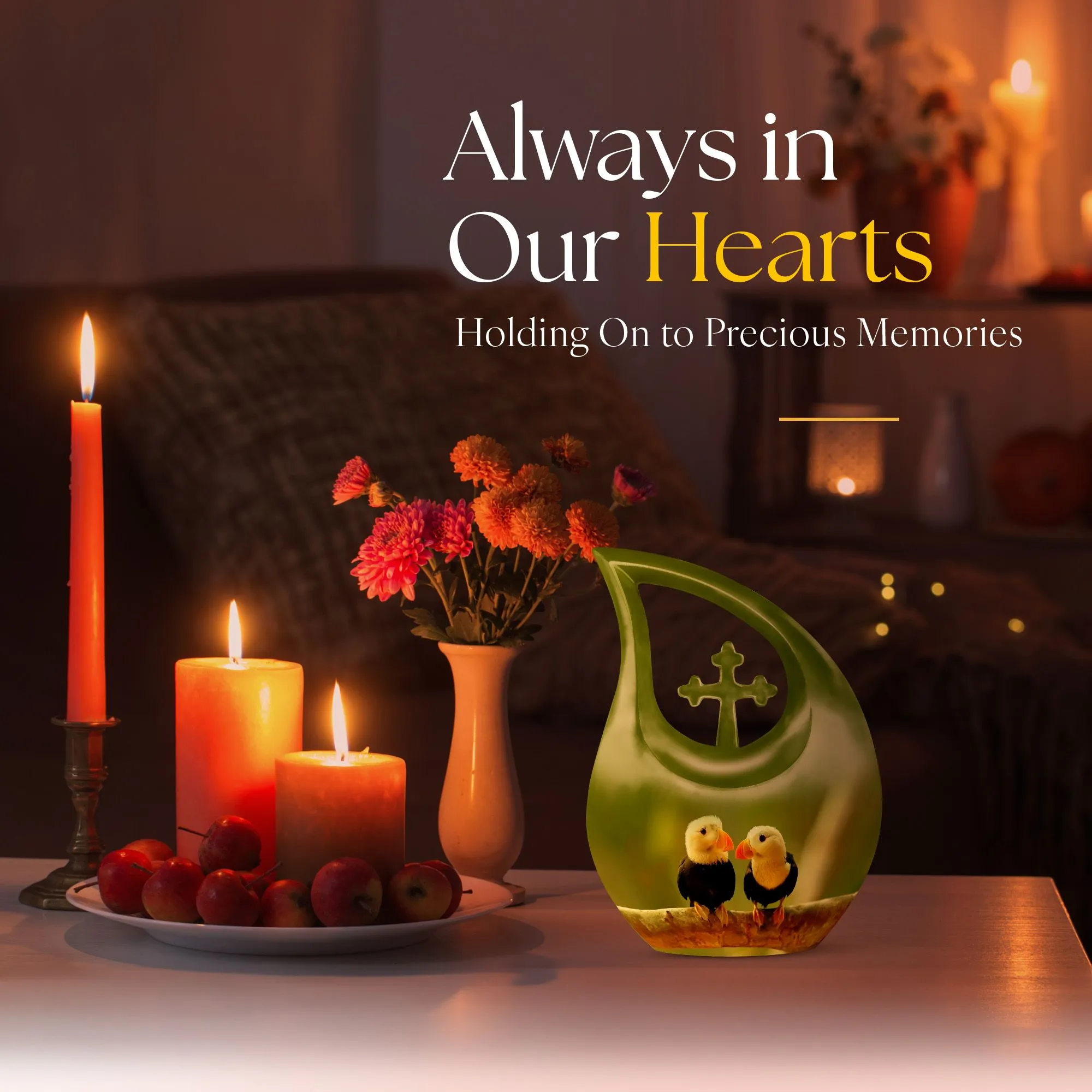 Puffin Bird -Keepsake Cremation Urn For Human Ashes