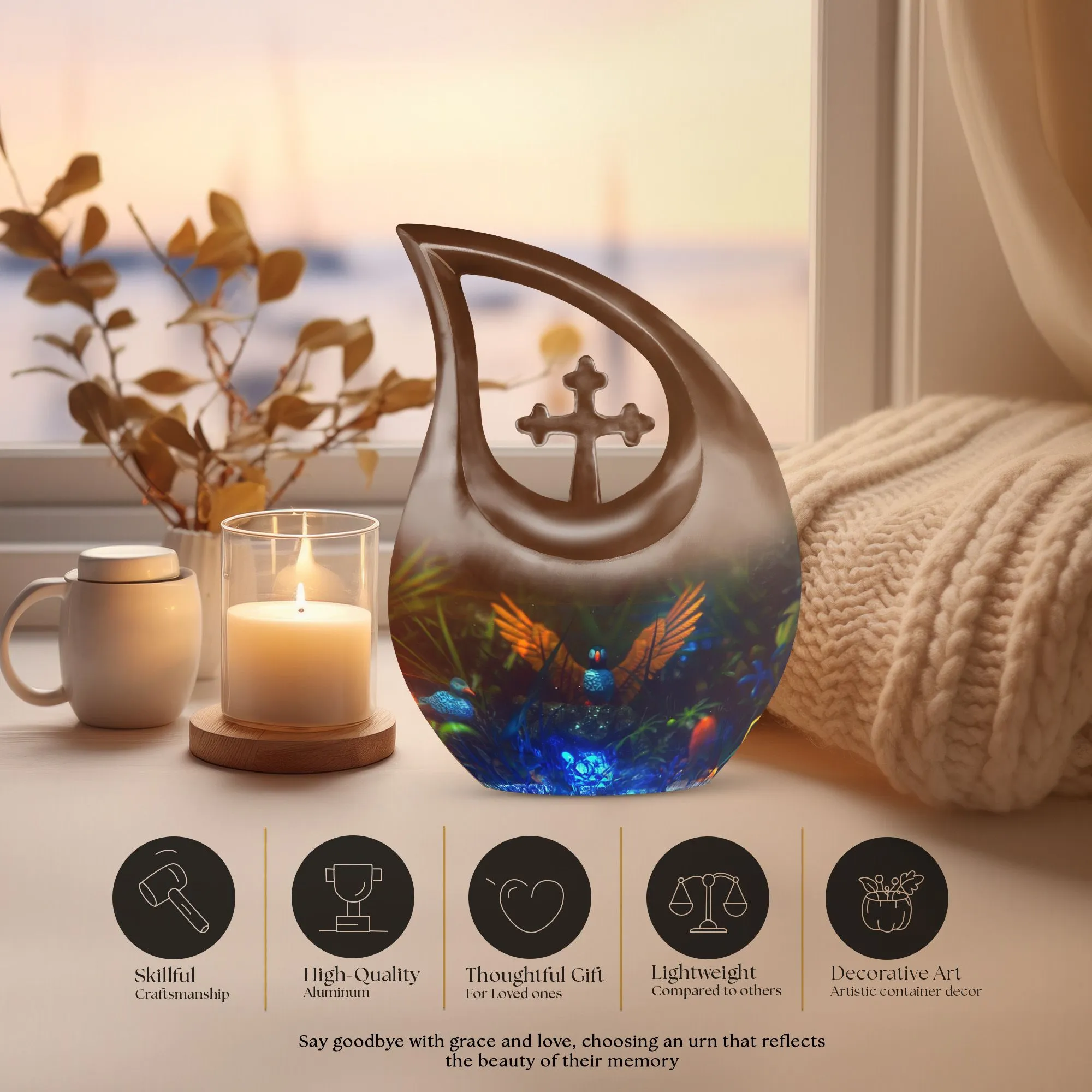 Puffin Bird Souvenir: Miniature Ash Holder for Loved One