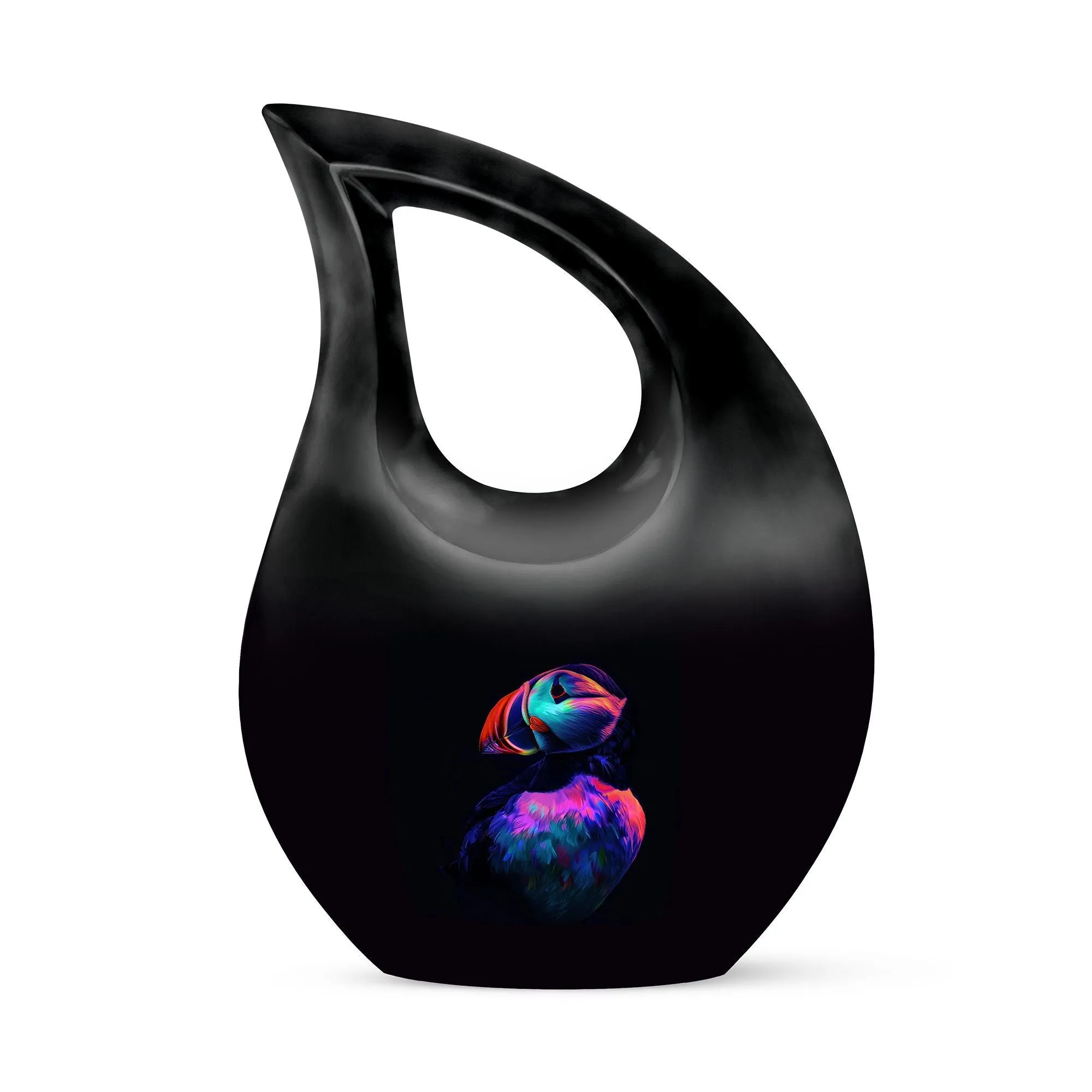 Puffin Bird Urn -  Container For Cremated Adult Human Ashes