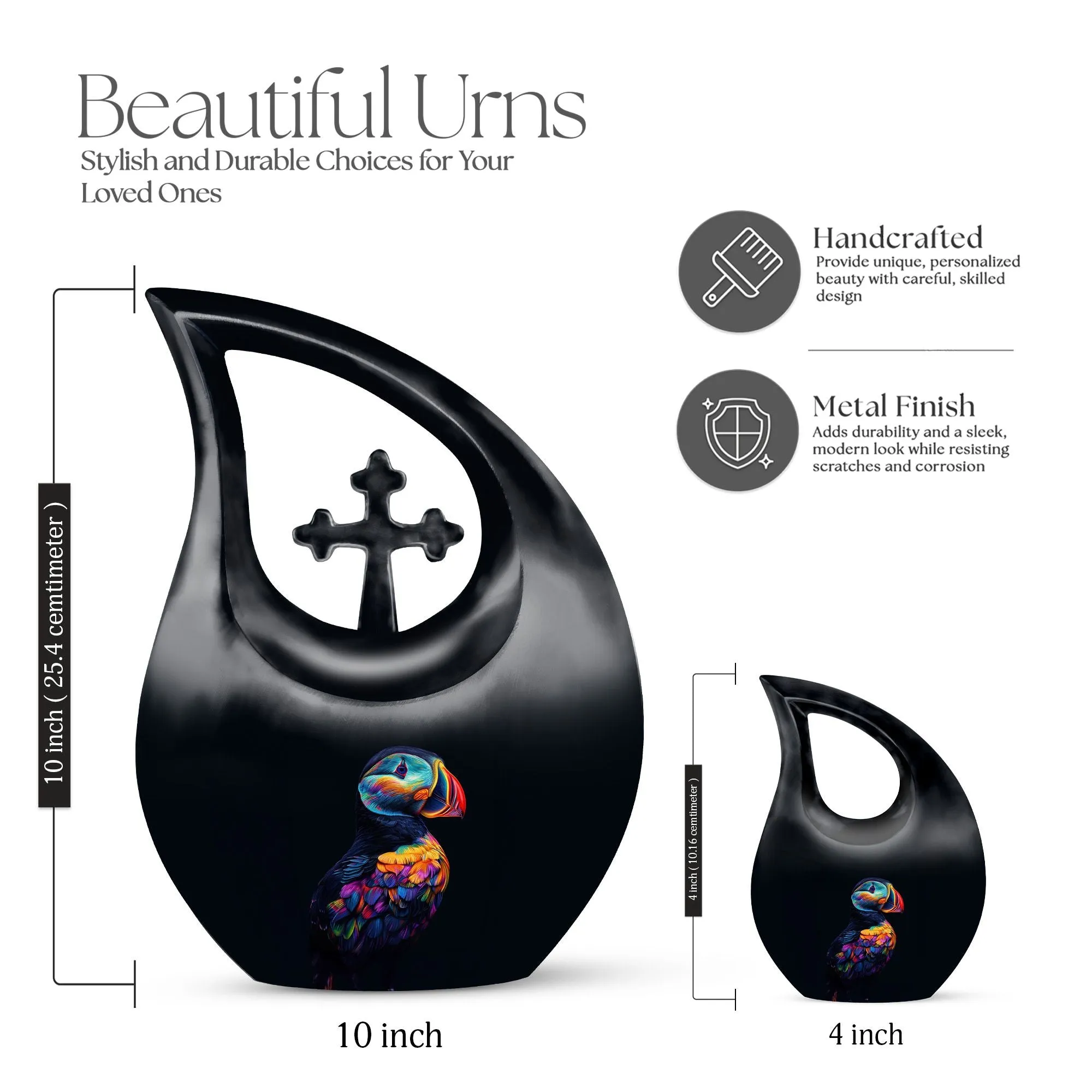 Puffin Bird Urn - Perfect Memorials Cremation Urn
