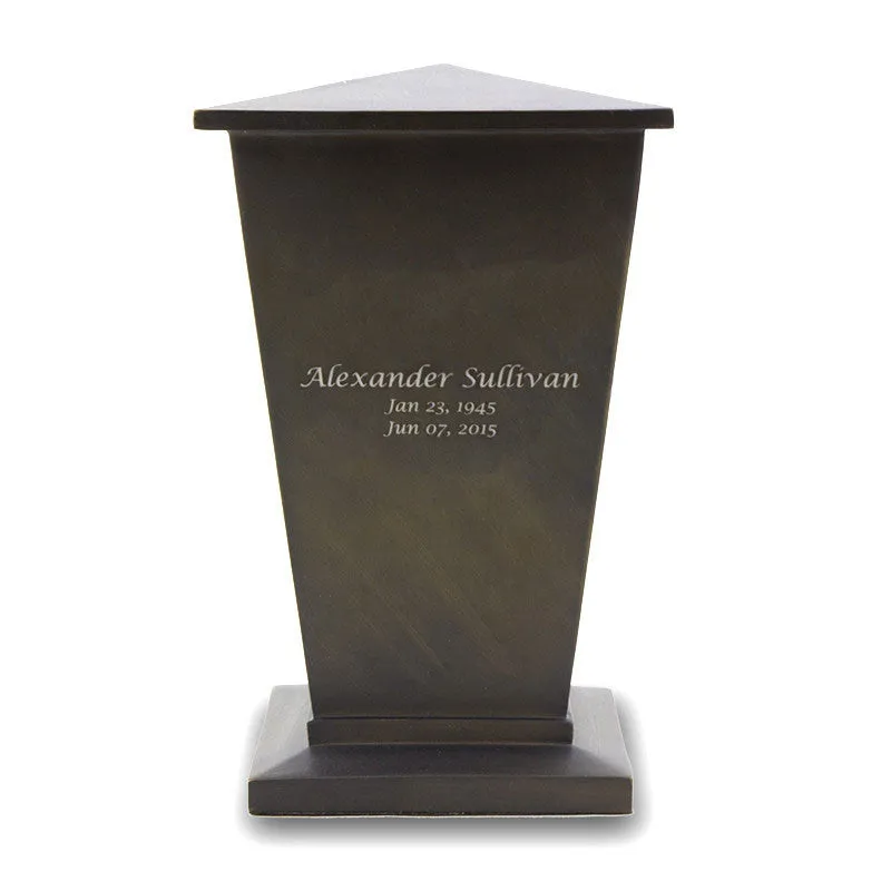 Red Rose Stained Glass Cremation Urn