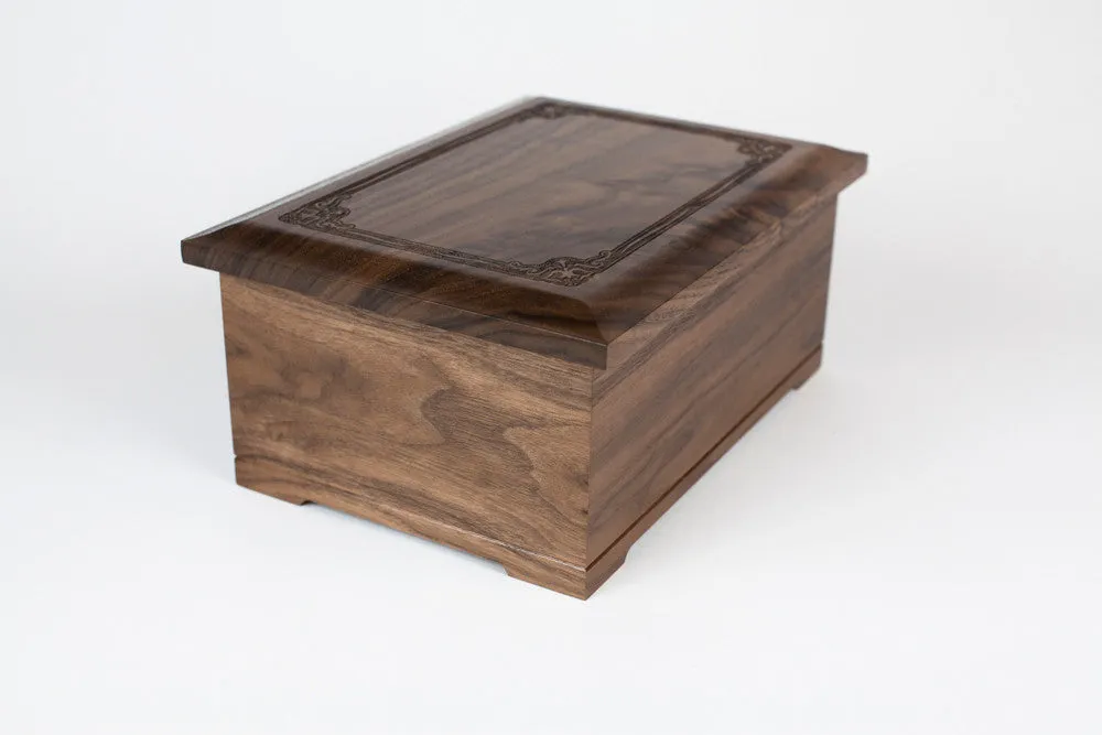 Renaissance Solid Wood Cremation Urn (Made in USA)