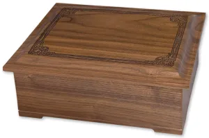 Renaissance Solid Wood Cremation Urn (Made in USA)
