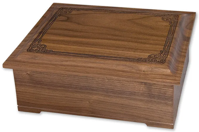 Renaissance Solid Wood Cremation Urn (Made in USA)