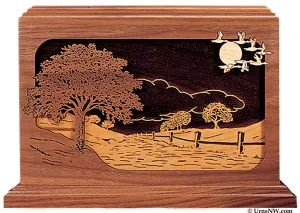 Road Home Wood Cremation Urn