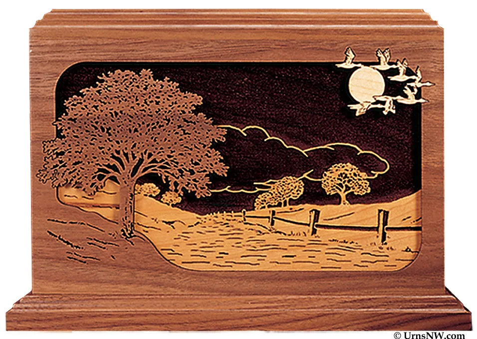 Road Home Wood Cremation Urn