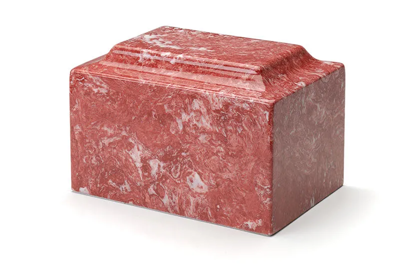 Rose Deluxe Cultured Marble Cremation Urn
