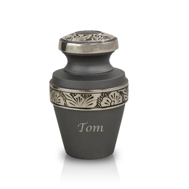 Rustic Pewter Keepsake Urn