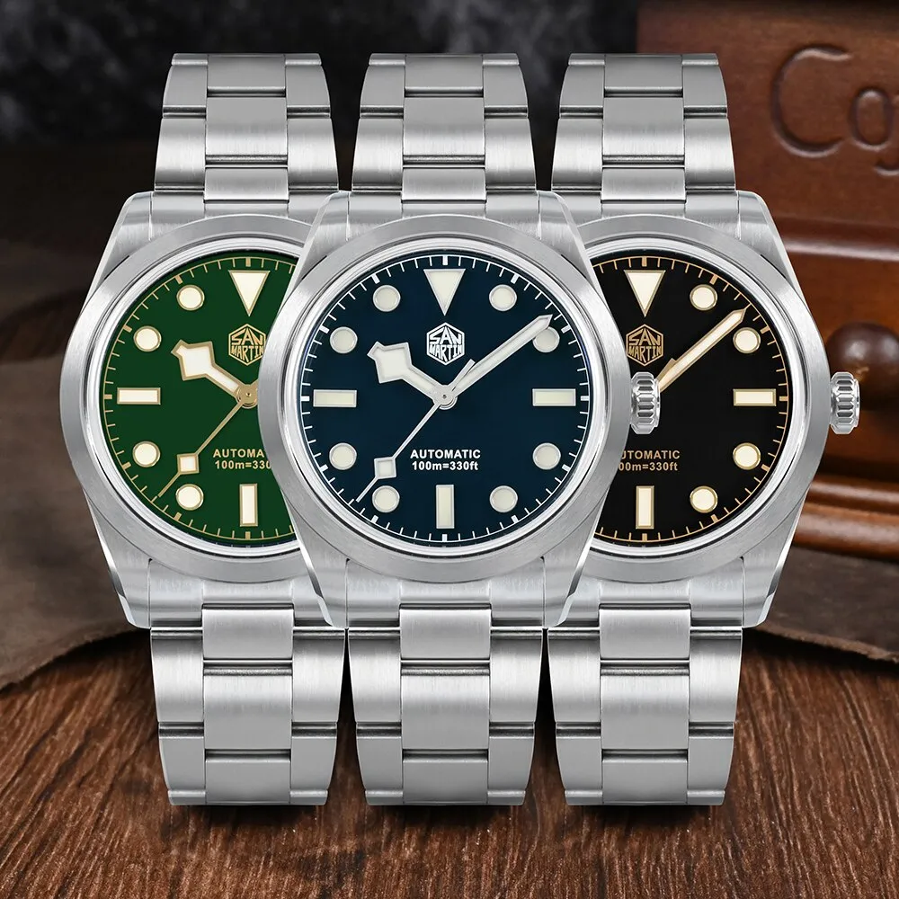 San Martin 38mm Snowflake Hands Explore Watch SN0107-G6