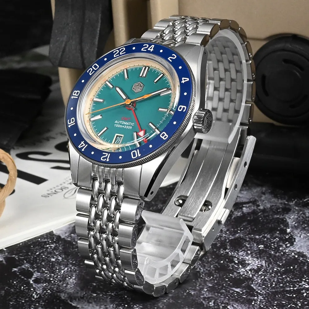 San Martin Original Design NH34 GMT Watch SN0116